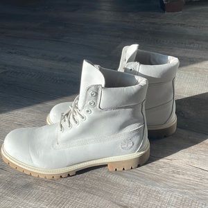 All white timberland